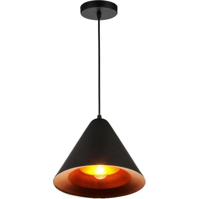 Steel with Cone Shade Pendant - LV LIGHTING