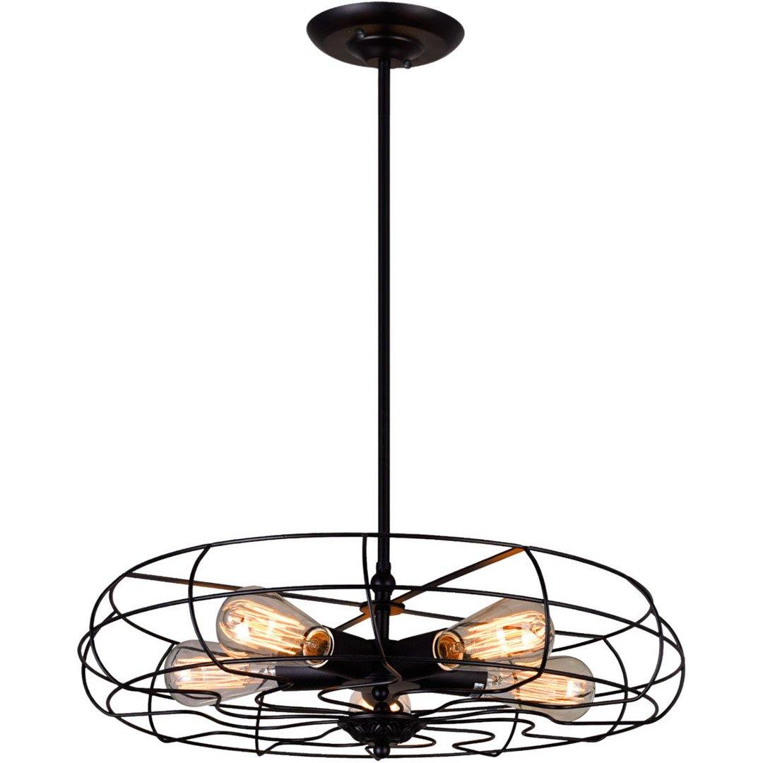 Steel with Open Air Frame Pendant - LV LIGHTING