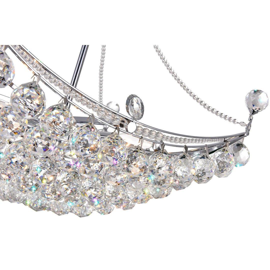 Chrome with Crystal Drop Pendant - LV LIGHTING