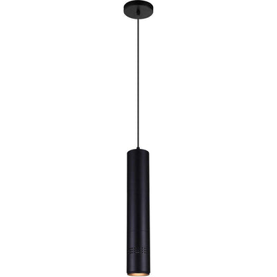 LED Black Cylindrical Pendant - LV LIGHTING