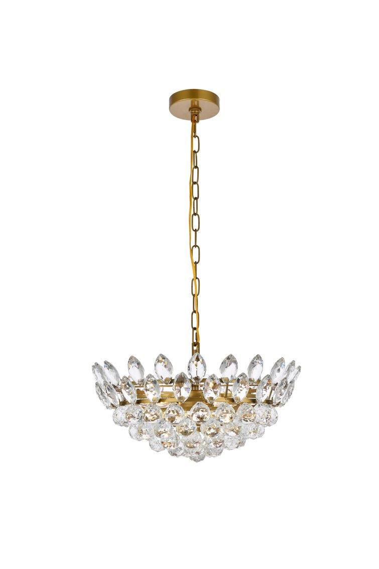 Steel Ring with Clear Crystal Pendant - LV LIGHTING