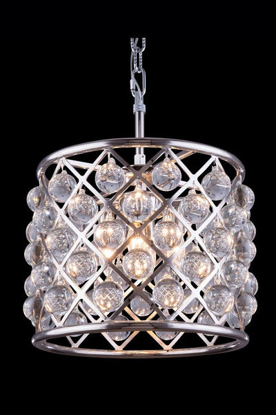 Steel Frame with Crystal Drop Chandelier - LV LIGHTING