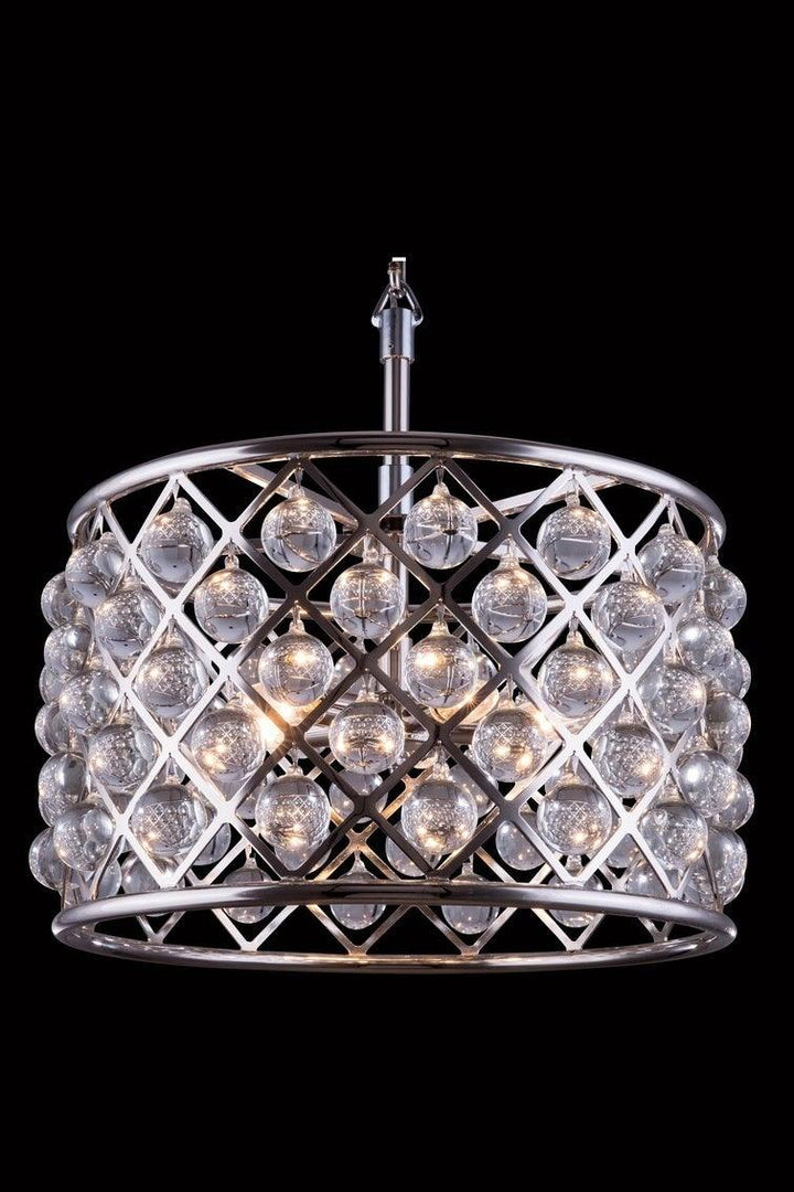 Steel Frame with Crystal Drop Chandelier - LV LIGHTING