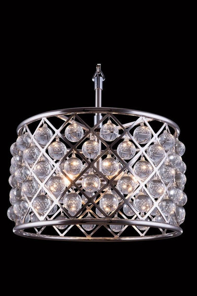 Steel Frame with Crystal Drop Chandelier - LV LIGHTING