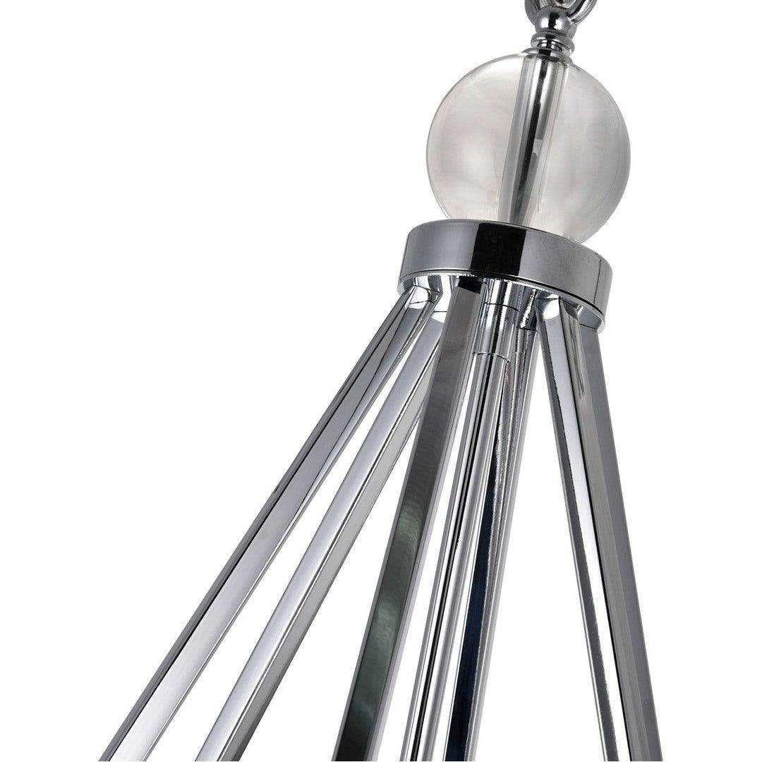 Chrome Symmitrical Open Air Frame Chandelier - LV LIGHTING