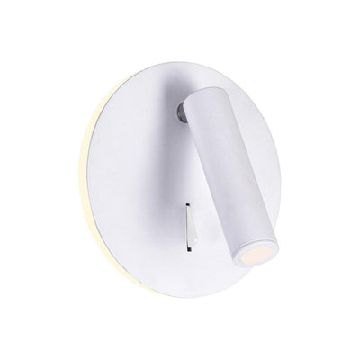 LED Steel Round Wall Sconce with Reading Light - LV LIGHTING