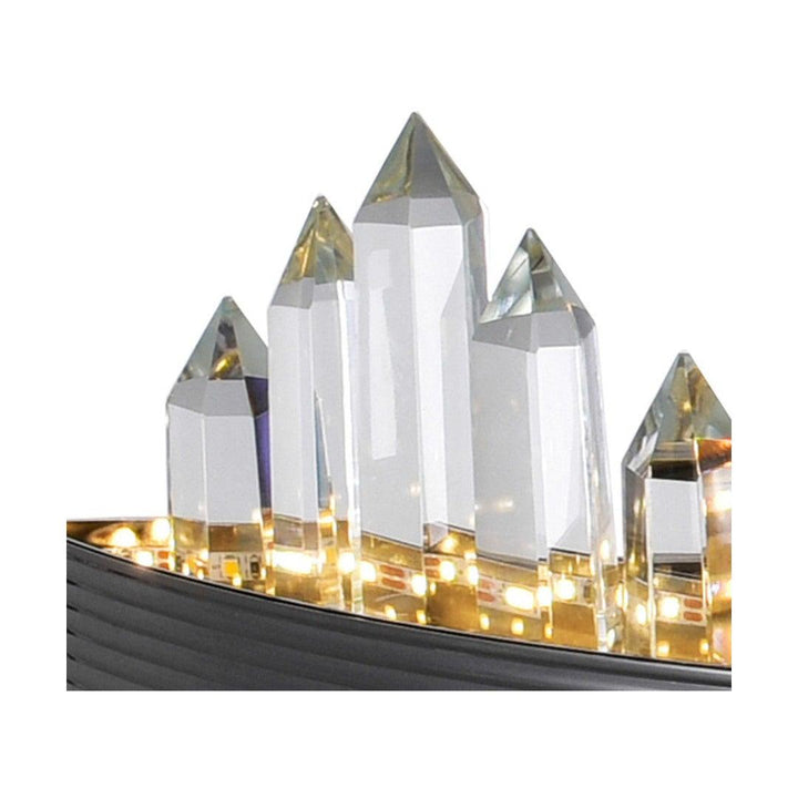Polished Nickel with Crystal Wall Sconce - LV LIGHTING