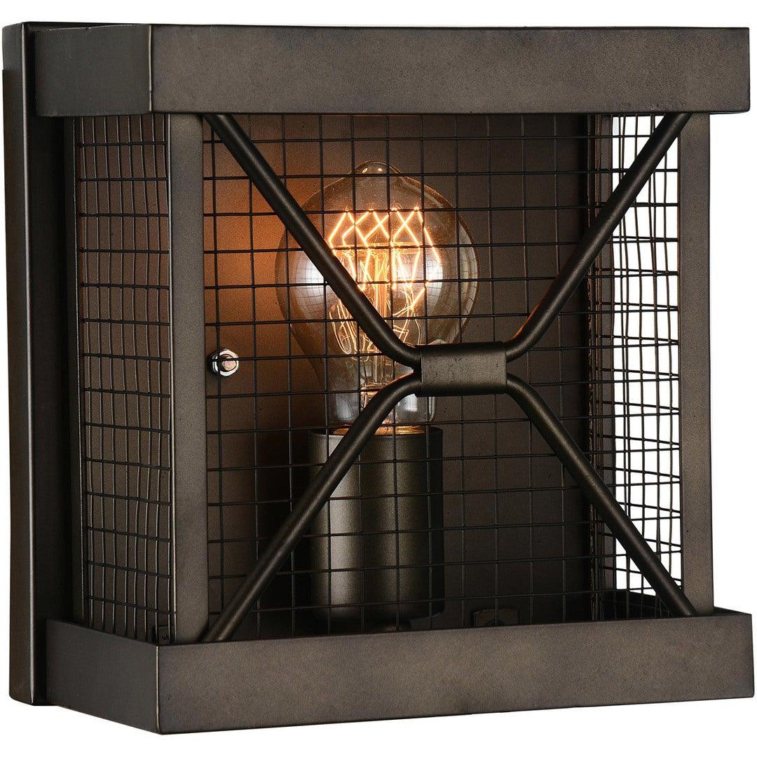 Brown with Mesh Shade Wall Sconce - LV LIGHTING