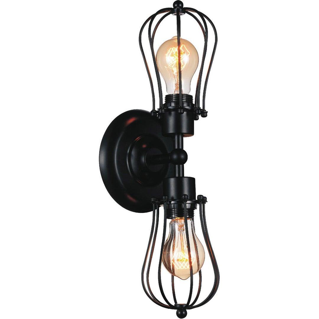 Black with Open Air Frame Wall Sconce - LV LIGHTING