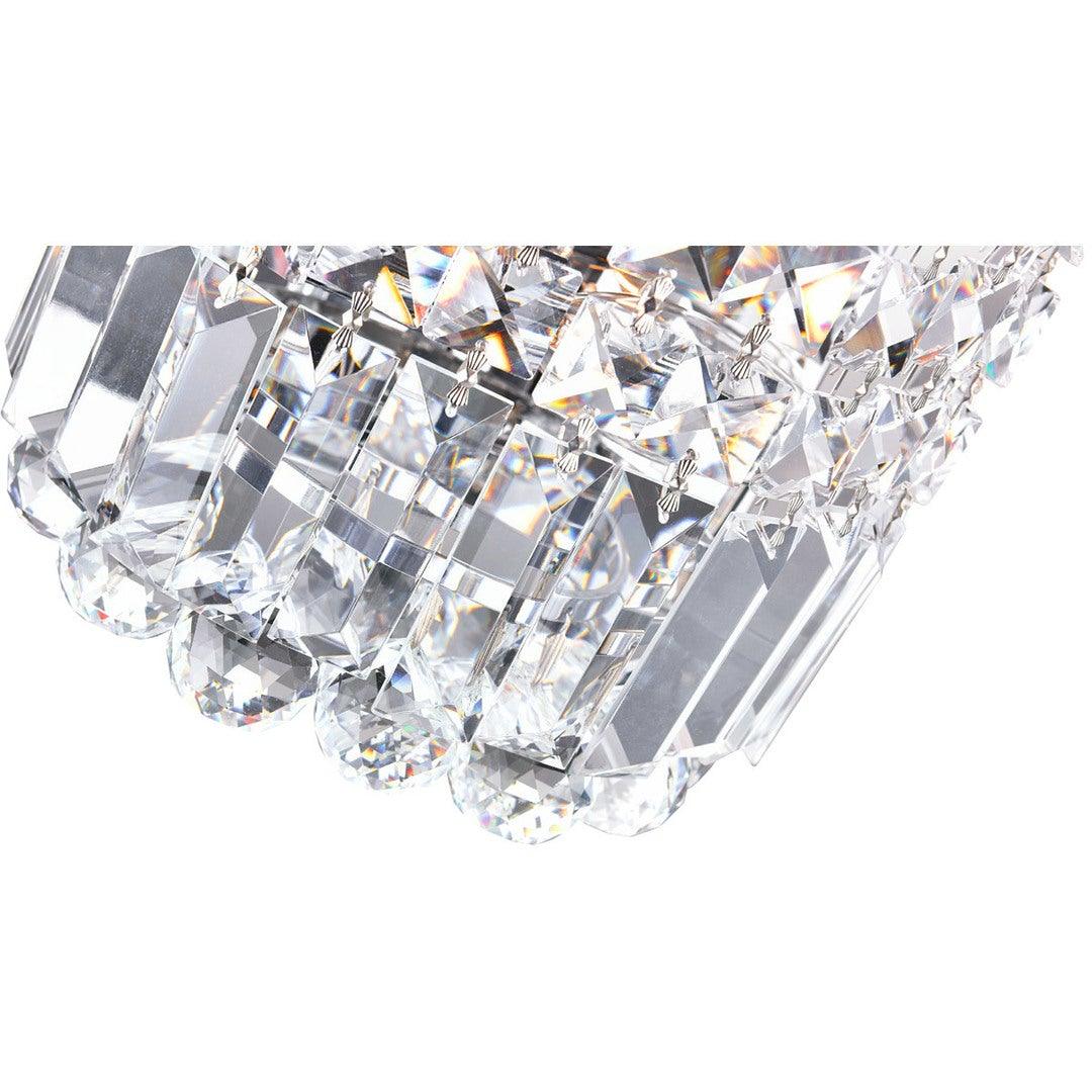 Chrome with Clear Crystal Drop and Strand Wall Sconce - LV LIGHTING