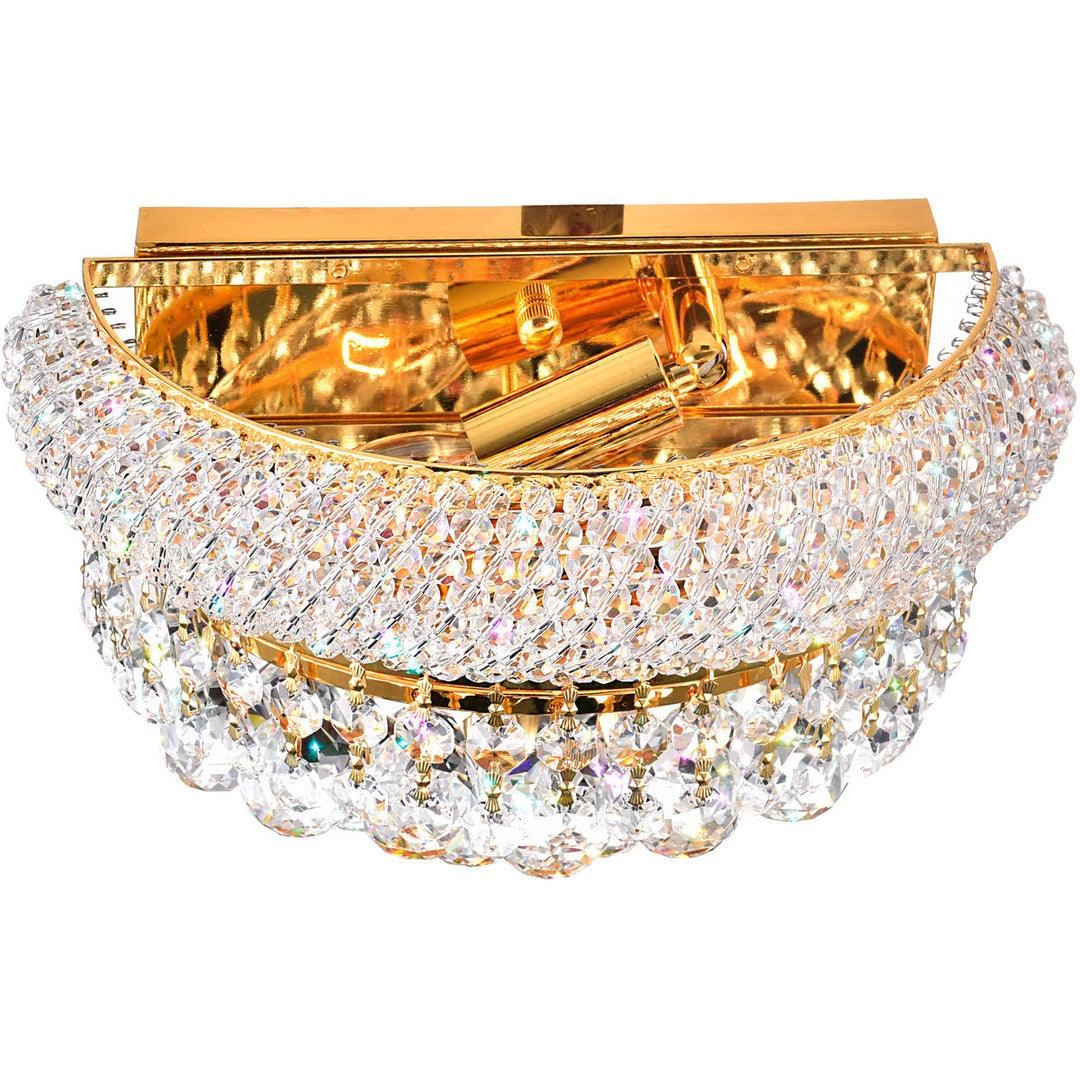 Steel with Crystal Strand and Drop Wall Sconce - LV LIGHTING