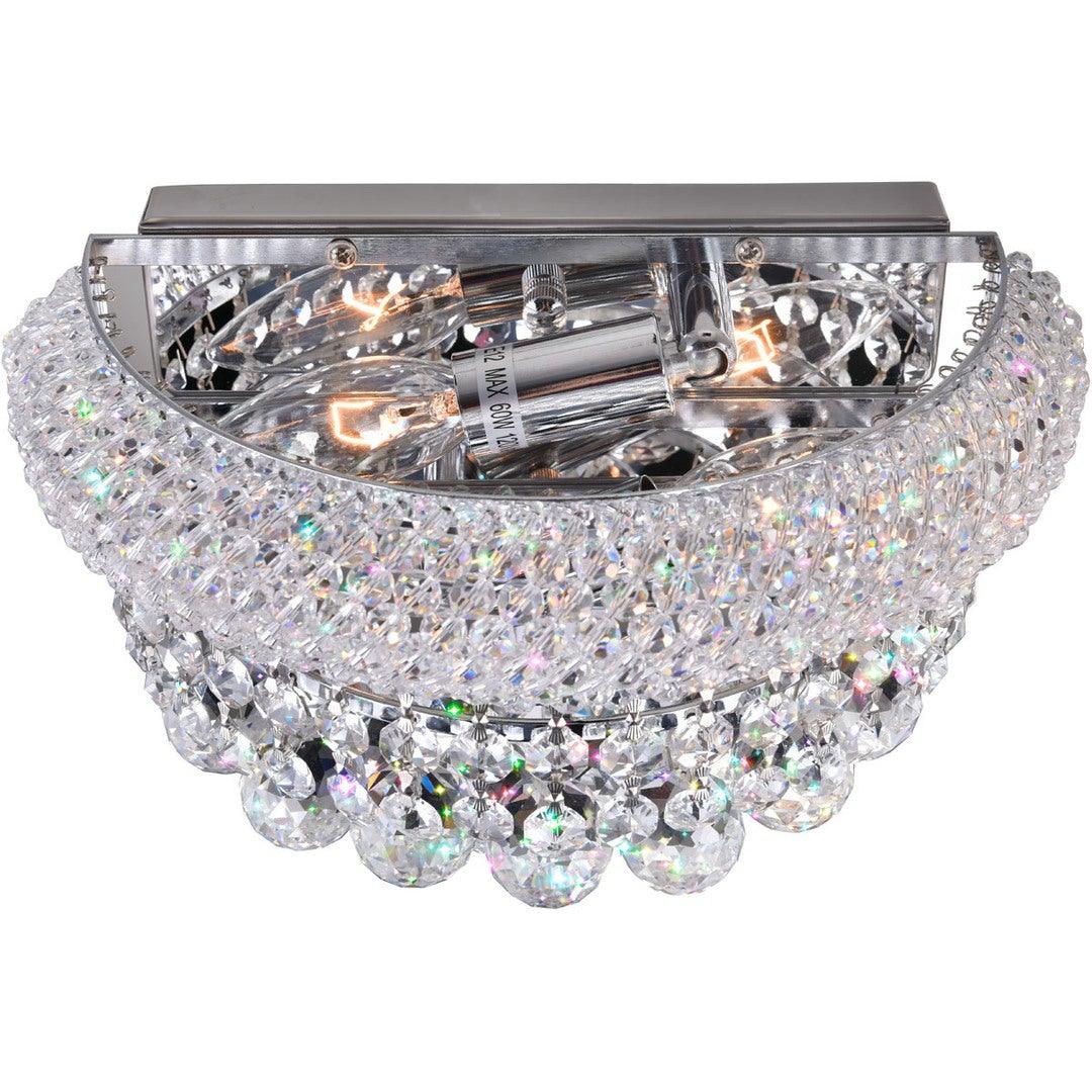 Steel with Crystal Strand and Drop Wall Sconce - LV LIGHTING