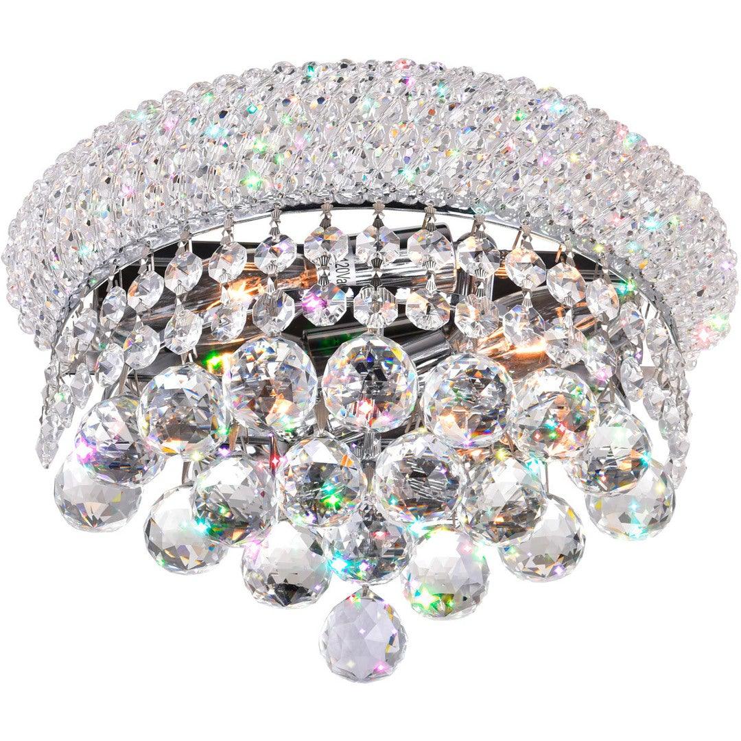 Steel with Crystal Strand and Drop Wall Sconce - LV LIGHTING