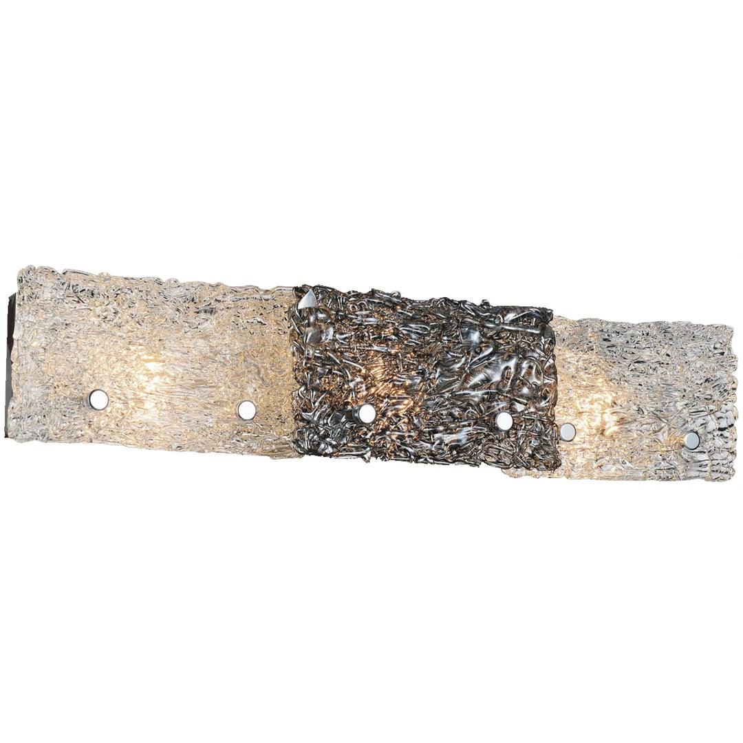 Chrome with Clear and Smoke Glass Shade Vanity Light - LV LIGHTING
