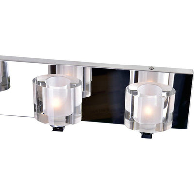 Chrome with Clear Glass Shade Vanity Light - LV LIGHTING