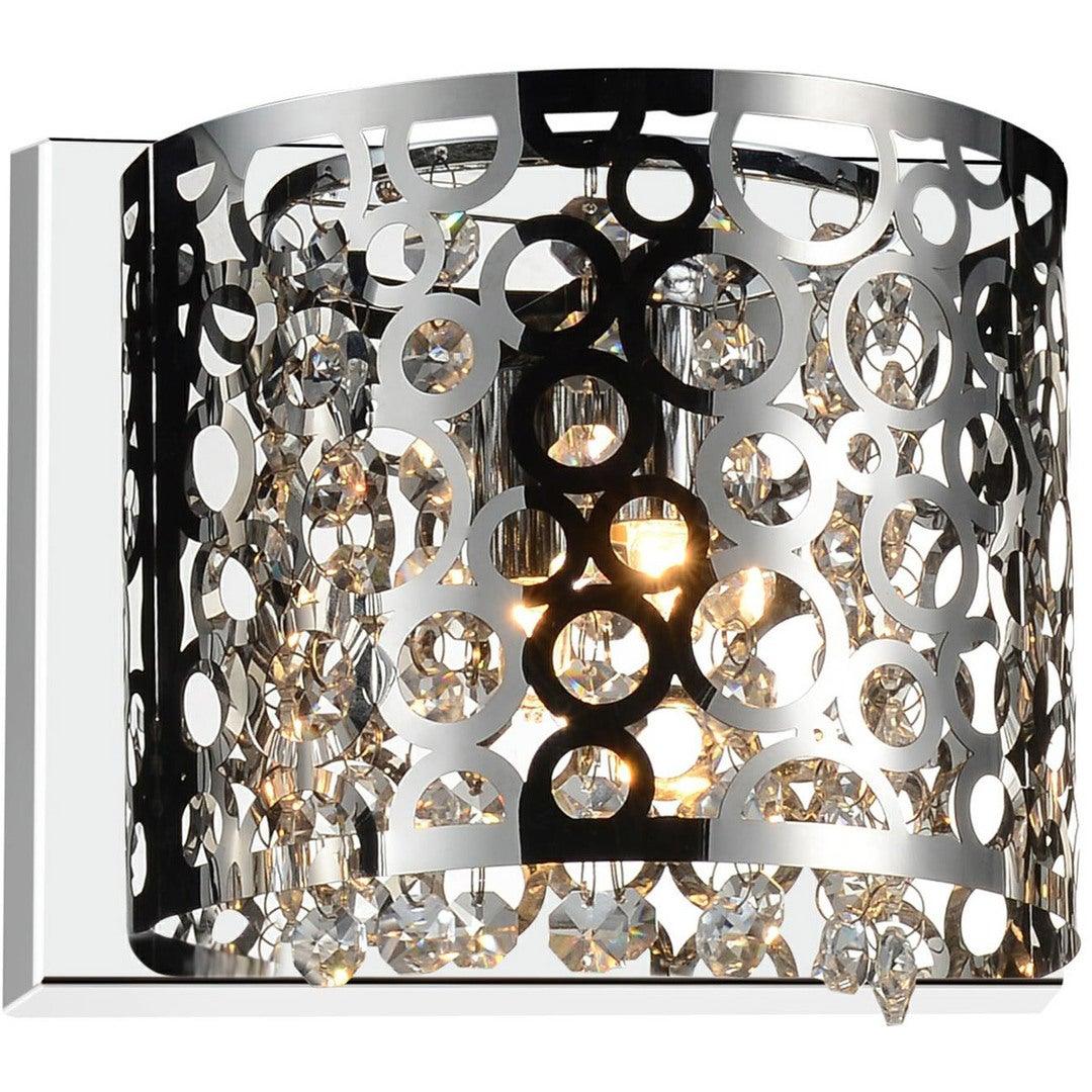 Chrome with Ring Shade Wall Sconce - LV LIGHTING