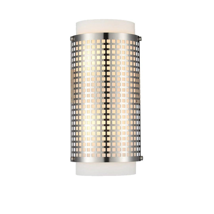 Steel Mesh with Frosted Glass Shade Wall Sconce - LV LIGHTING