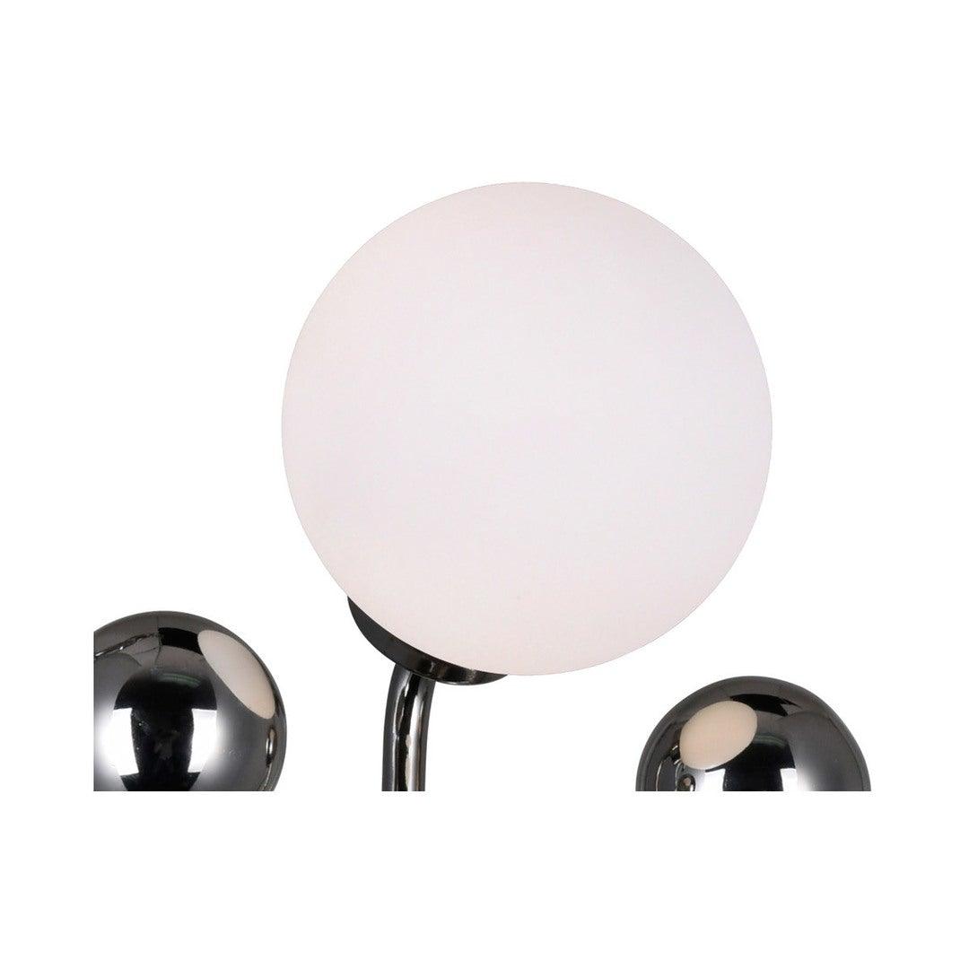 Steel with Frosted Glass Globe Wall Sconce - LV LIGHTING