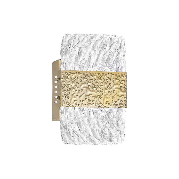 LED Steel with Clear Glass Shade Wall Sconce - LV LIGHTING