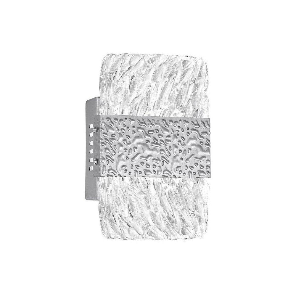 LED Steel with Clear Glass Shade Wall Sconce - LV LIGHTING