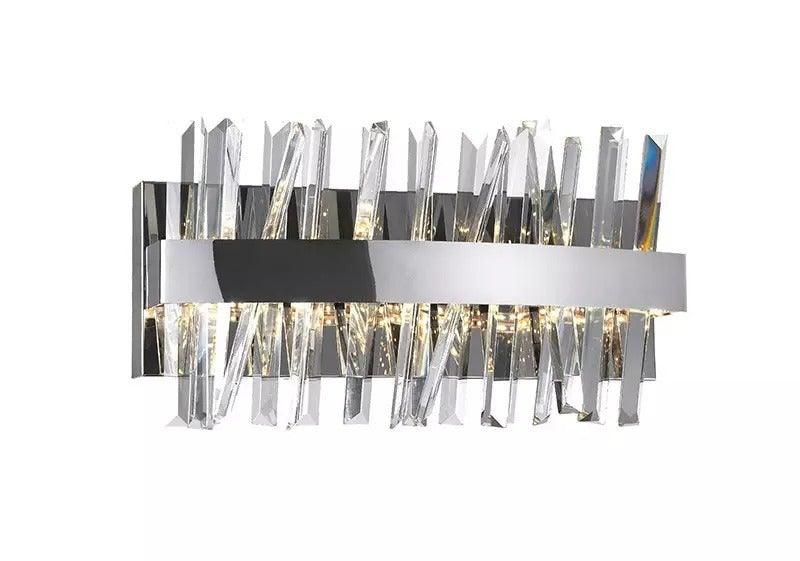 LED Chrome with Crystal Rod Vanity Light - LV LIGHTING