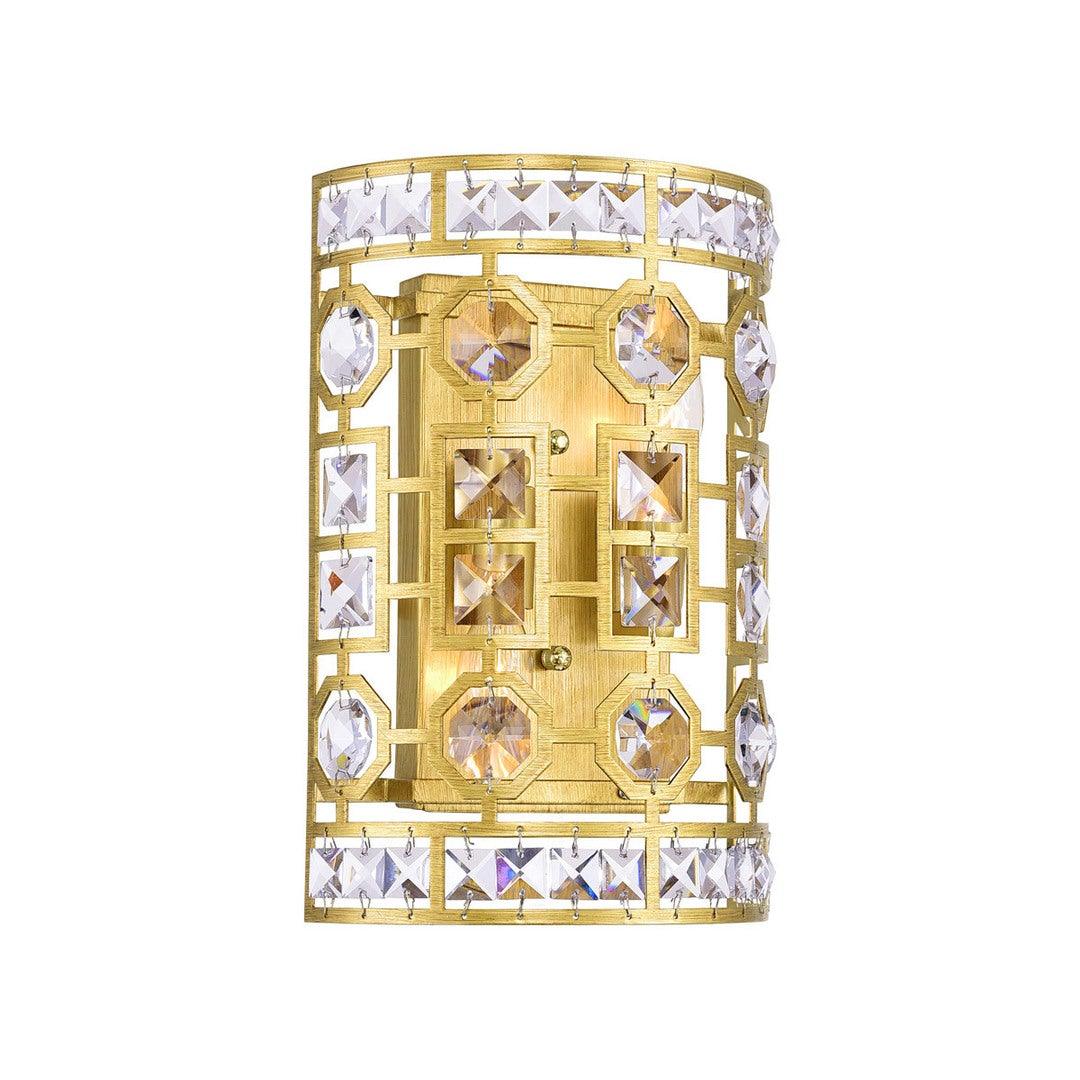 Champagne Frame with Clear Crystal Wall Sconce - LV LIGHTING