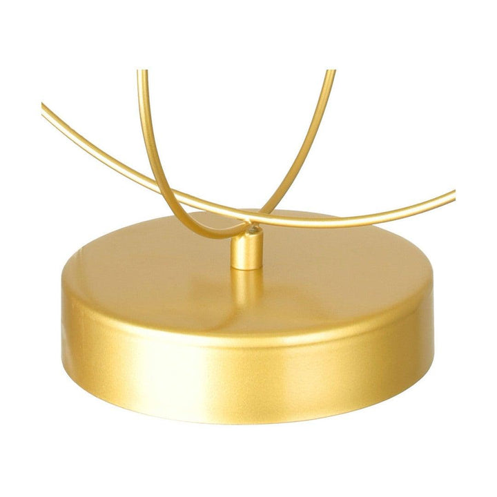 Medallion Gold with Frosted Glass Globe Table Lamp - LV LIGHTING