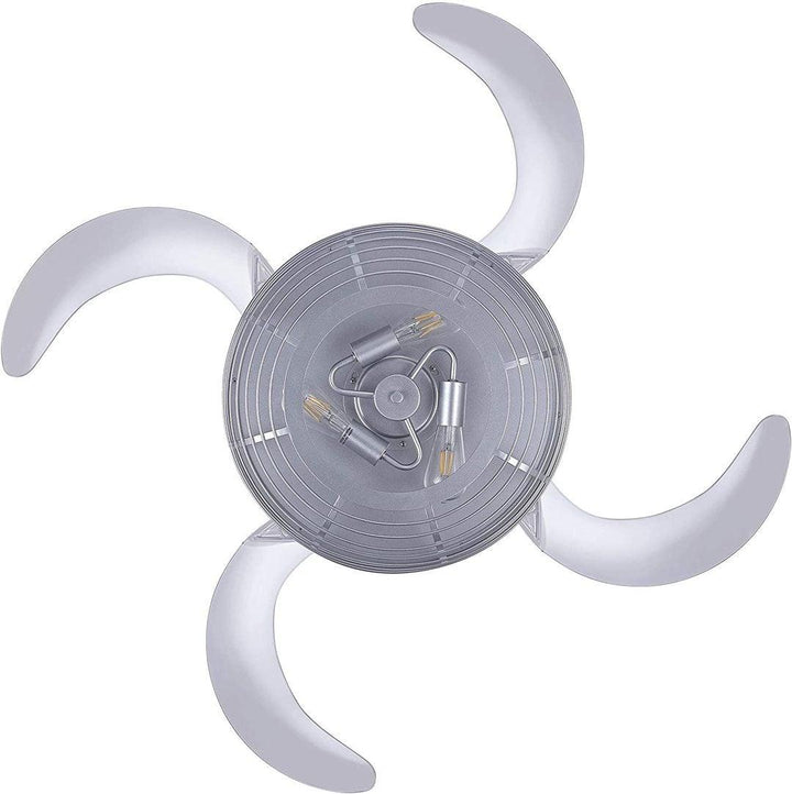 Steel with Basket Shade Retractable Blade Ceiling Fan - LV LIGHTING