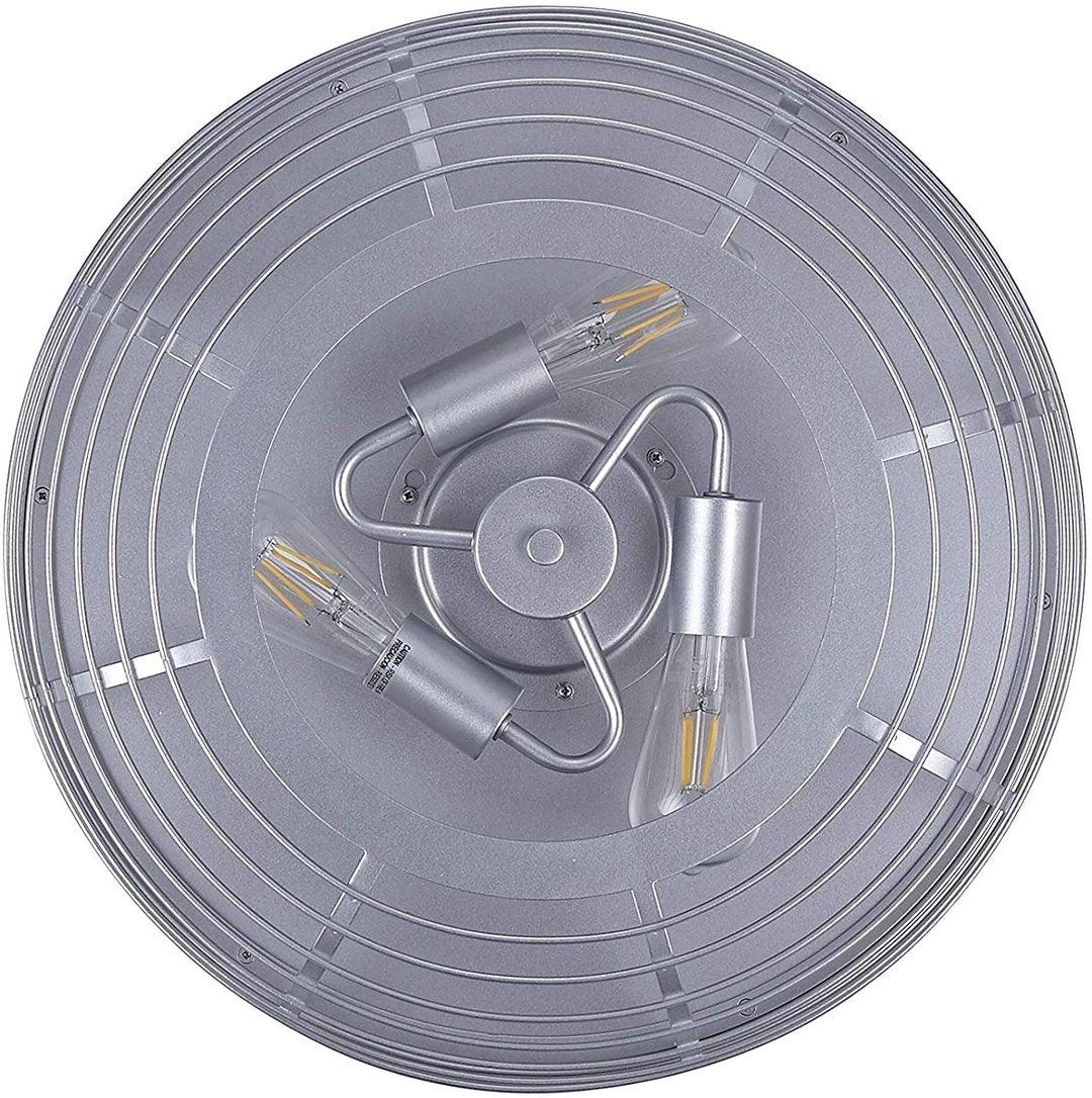 Steel with Basket Shade Retractable Blade Ceiling Fan - LV LIGHTING