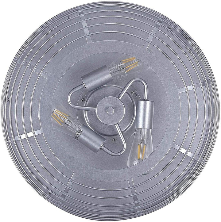 Steel with Basket Shade Retractable Blade Ceiling Fan - LV LIGHTING