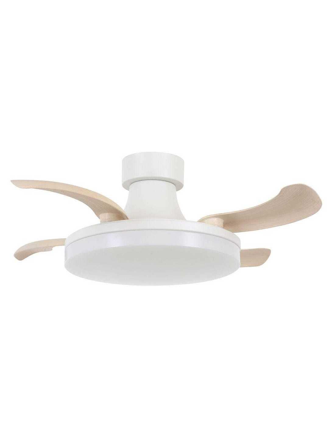 LED Steel with Retractable Blade Ceiling Fan - LV LIGHTING