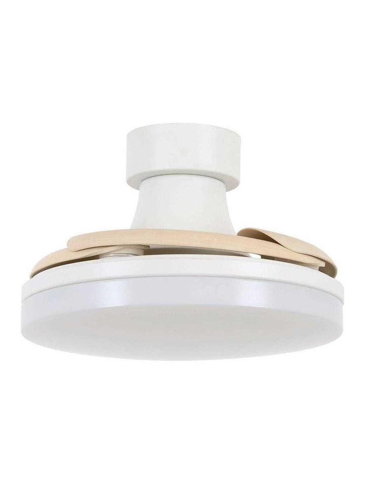 LED Steel with Retractable Blade Ceiling Fan - LV LIGHTING