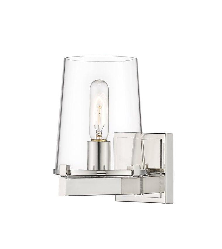 Steel with Clear Glass Shade Wall Sconce - LV LIGHTING