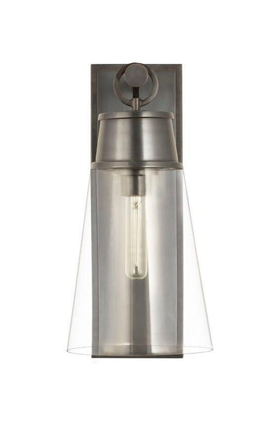 Steel with Clear Glass Shade Wall Sconce - LV LIGHTING