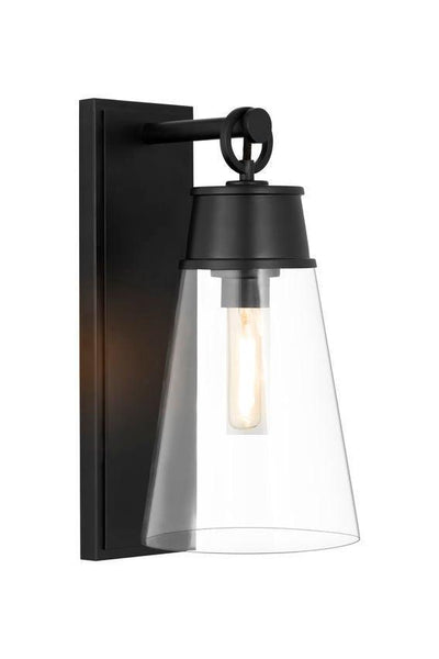 Steel with Clear Glass Shade Wall Sconce - LV LIGHTING