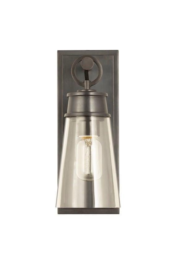 Steel with Clear Glass Shade Wall Sconce - LV LIGHTING