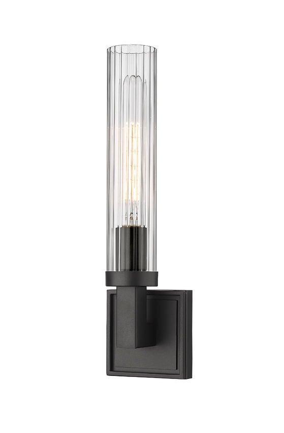 Steel with Cylindrical Glass Tube Wall Sconce - LV LIGHTING