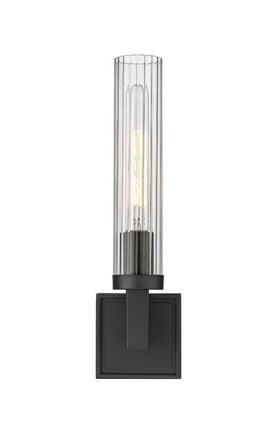 Steel with Cylindrical Glass Tube Wall Sconce - LV LIGHTING