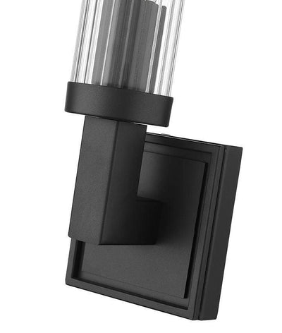 Steel with Cylindrical Glass Tube Wall Sconce - LV LIGHTING