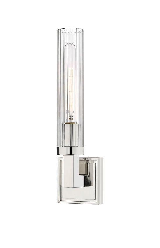 Steel with Cylindrical Glass Tube Wall Sconce - LV LIGHTING