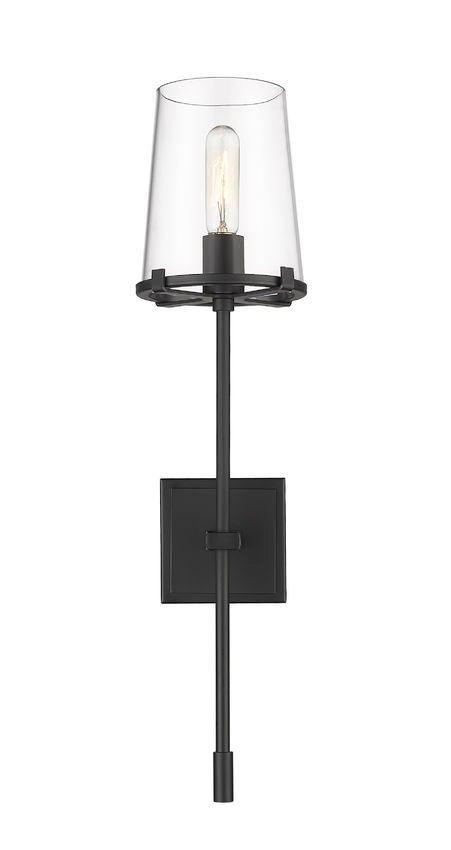 Steel with Clear Glass Shade Wall Sconce - LV LIGHTING