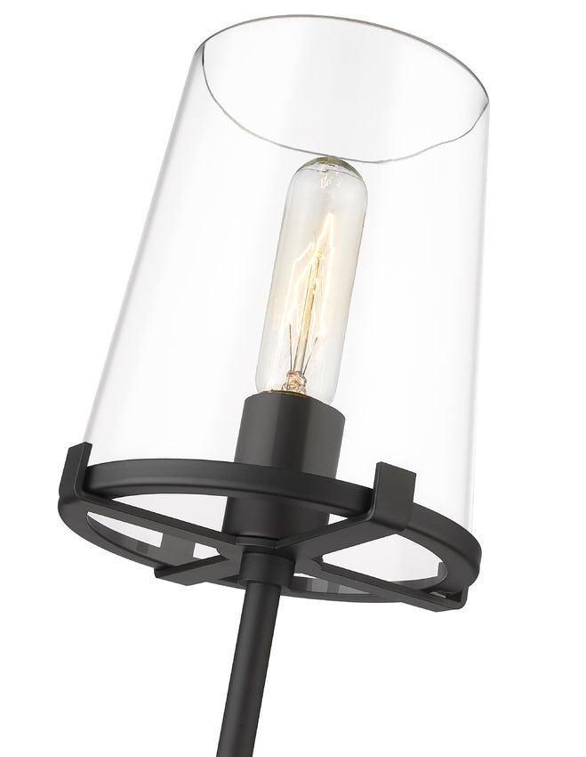 Steel with Clear Glass Shade Wall Sconce - LV LIGHTING