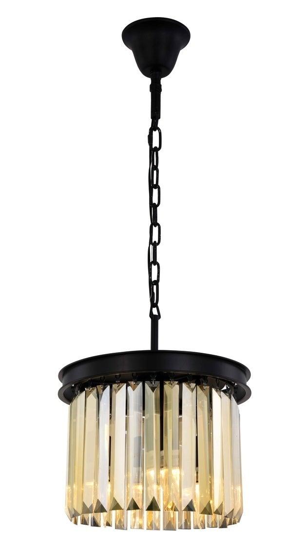Steel Frame with Clear Crystal Rod Pendant / Chandelier - LV LIGHTING