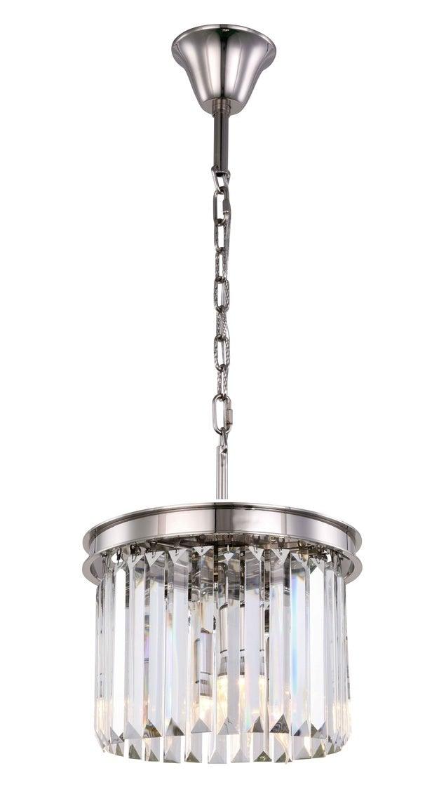 Steel Frame with Clear Crystal Rod Pendant / Chandelier - LV LIGHTING