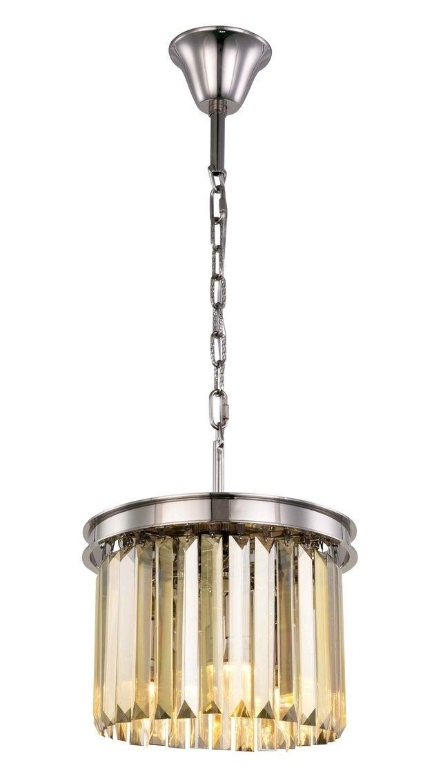 Steel Frame with Clear Crystal Rod Pendant / Chandelier - LV LIGHTING