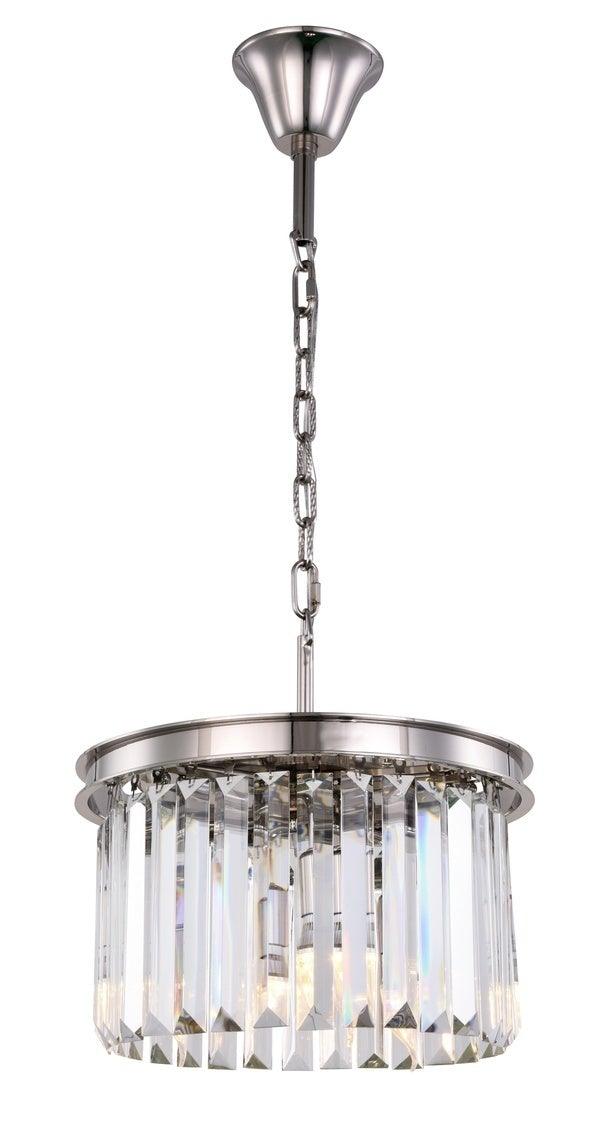 Steel Frame with Clear Crystal Rod Pendant / Chandelier - LV LIGHTING