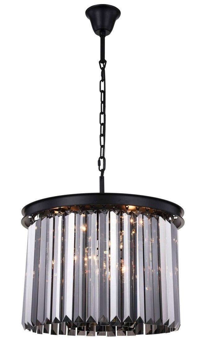 Steel Frame with Clear Crystal Rod Pendant / Chandelier - LV LIGHTING