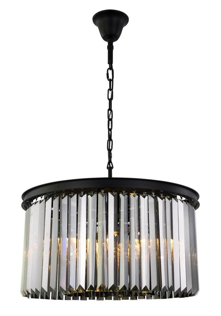 Steel Frame with Clear Crystal Rod Pendant / Chandelier - LV LIGHTING