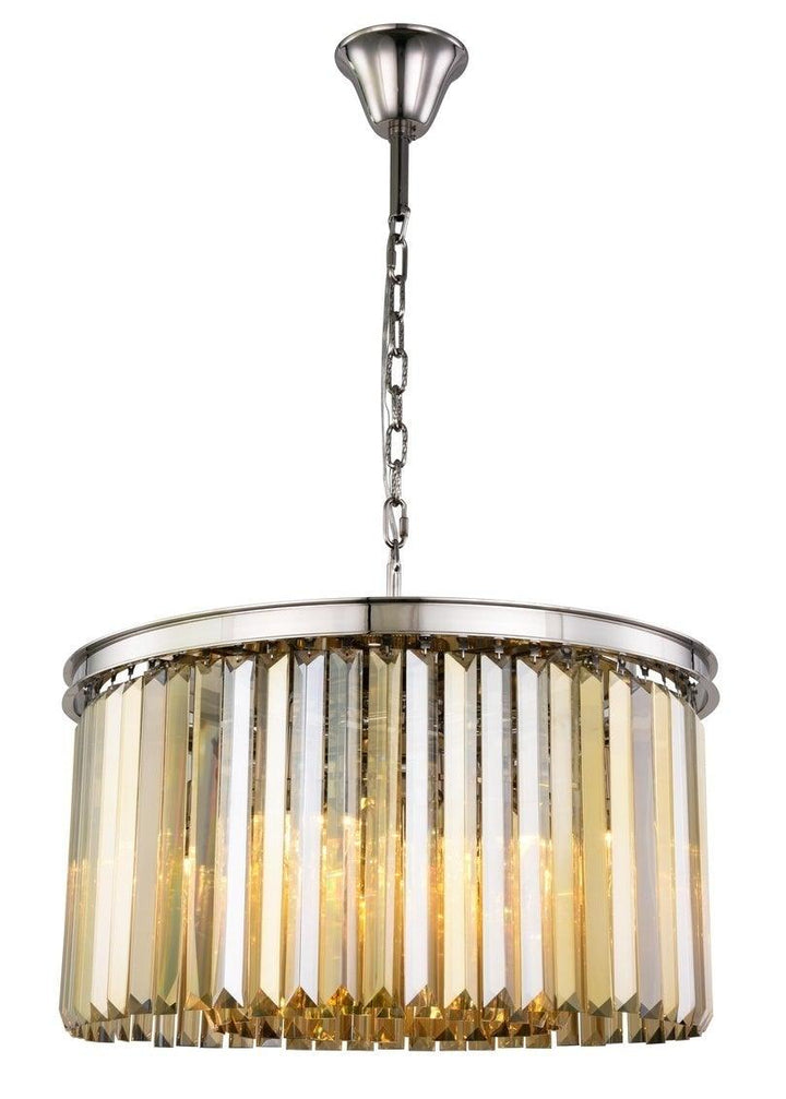 Steel Frame with Clear Crystal Rod Pendant / Chandelier - LV LIGHTING