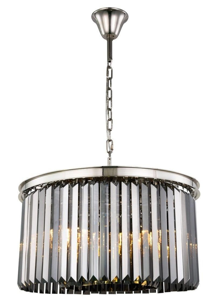 Steel Frame with Clear Crystal Rod Pendant / Chandelier - LV LIGHTING
